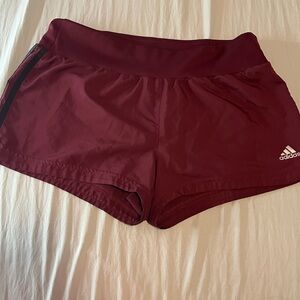 Adidas maroon women's short size medium